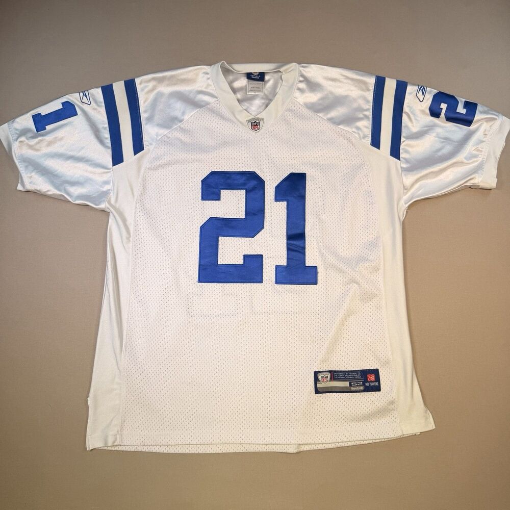 Vintage Reebok Jersey Bob Sanders #21 Indianapolis Colts Mens XL 52 White